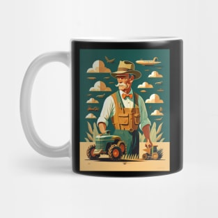 Great farmer with his tractor Mug